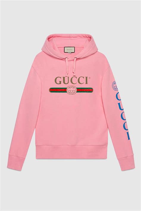 pink gucci hoodie.